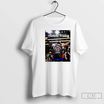 Premium Almost Friday Year 23 Lebron James Los Angeles Lakers Shirt