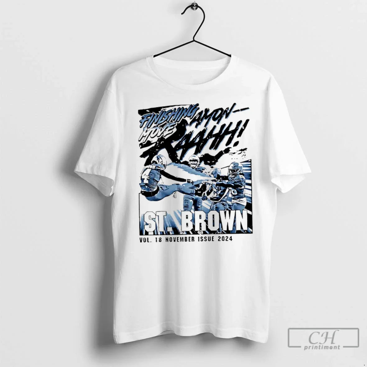 Premium Amon Ra St Brown Detroit Kamehameha TShirt Designer Outfit