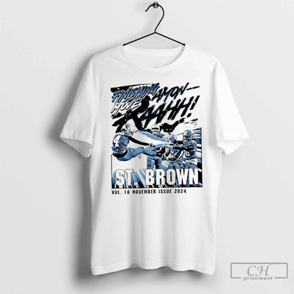 Premium Amon Ra St Brown Detroit Kamehameha TShirt Designer Outfit