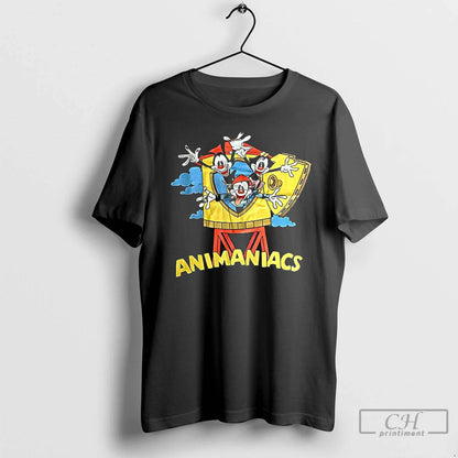 Premium Animaniacs Cartoon Logo T Shirts Long Sleeve Retro Apparel