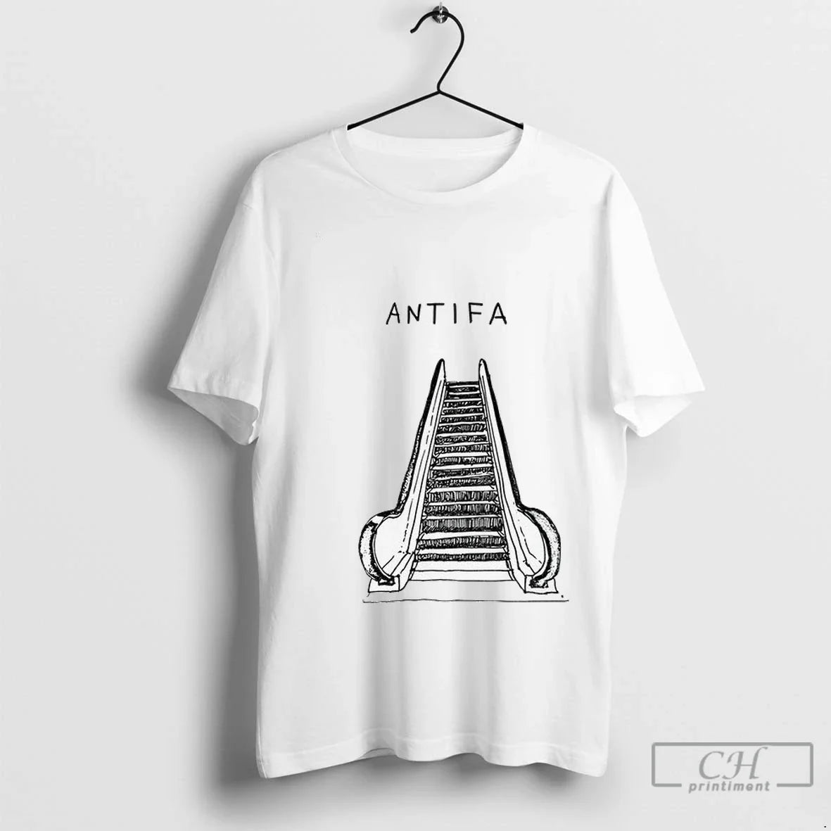Premium Antifa Escalator Dont Tread Me TShirt Modern Merch