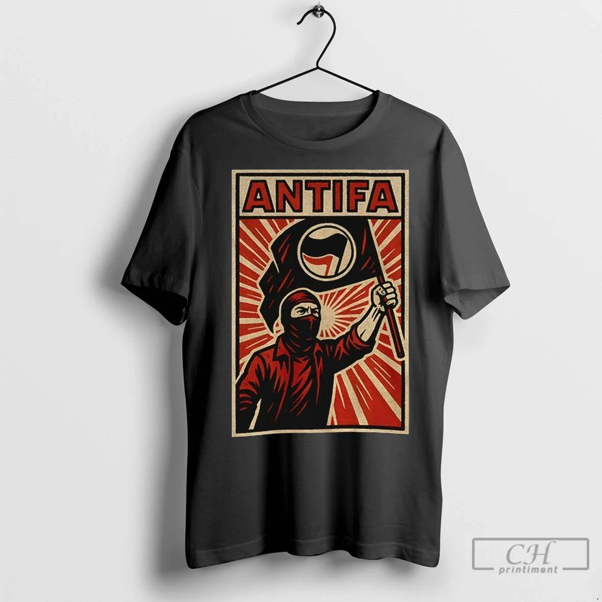 Premium Antifa Soviet Propaganda Anti Fascist Political Sweatshirt