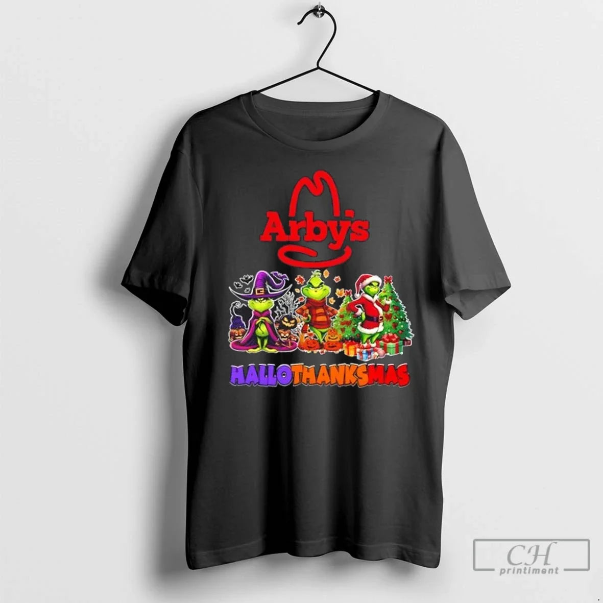 Premium Arbys X Grinch Cosplay Happy Hallothanksmas Tank Top Vintage