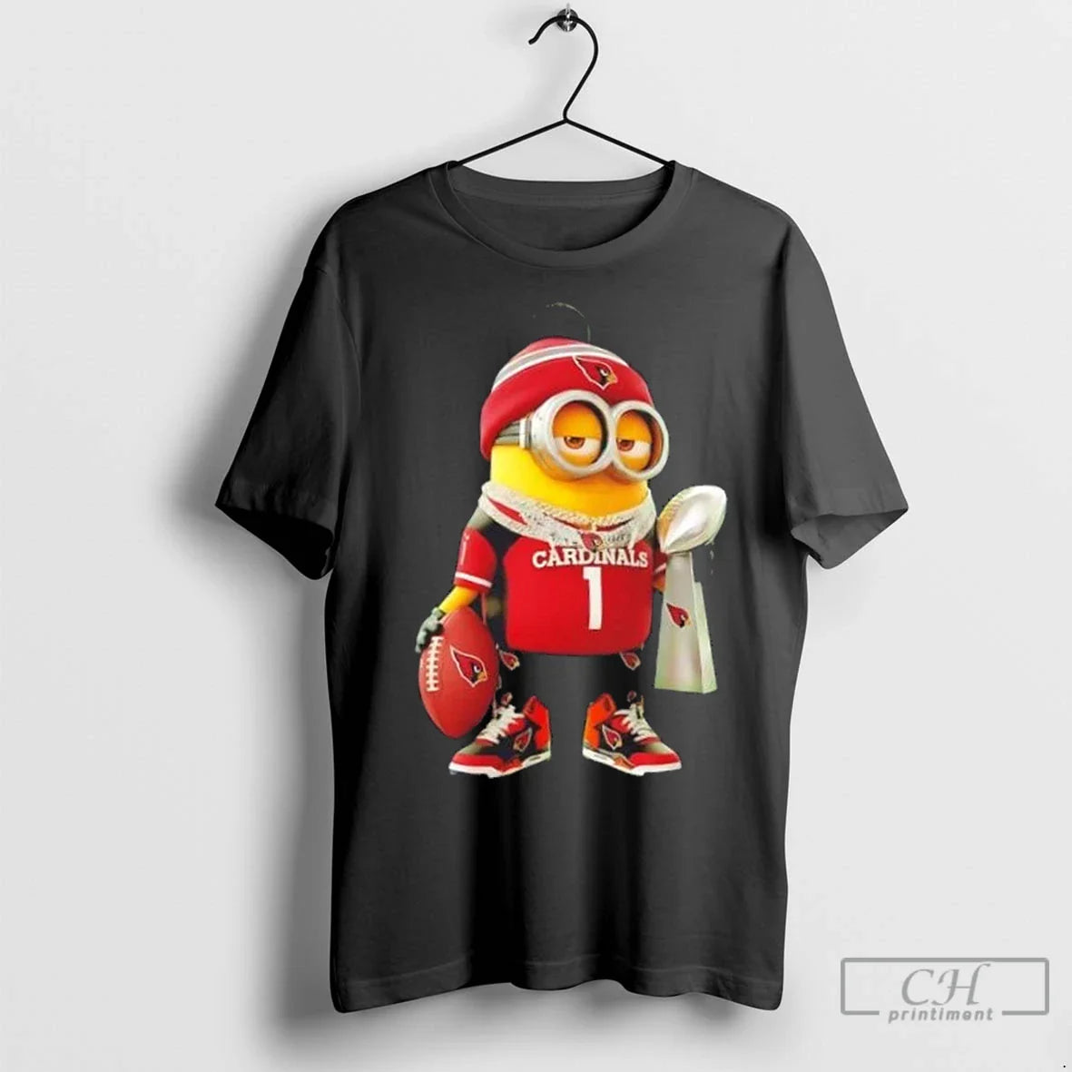Premium Arizona Cardinals X Minions Hold Super Bowl Trophy Sweatshirt