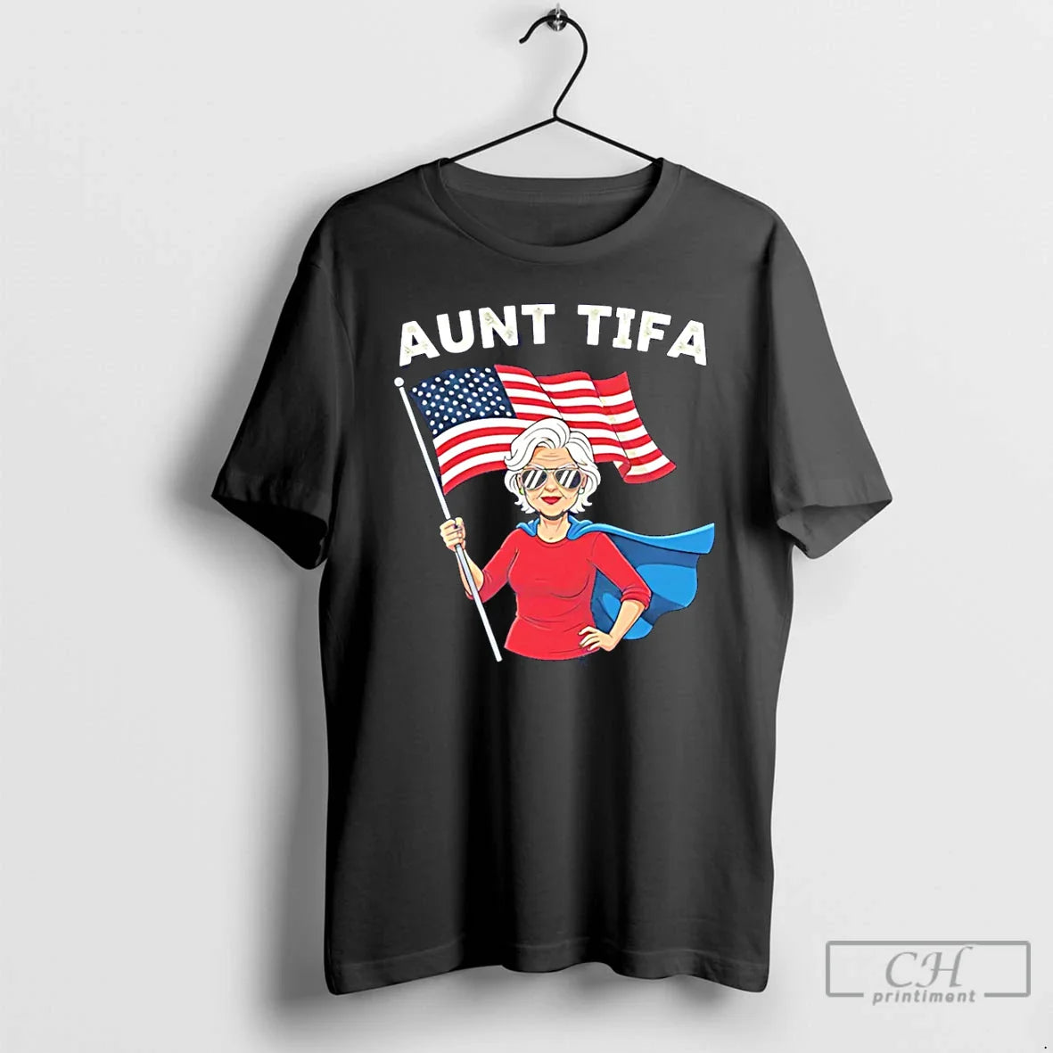 Premium Aunt Tifa T Shirts Tee Retro Look