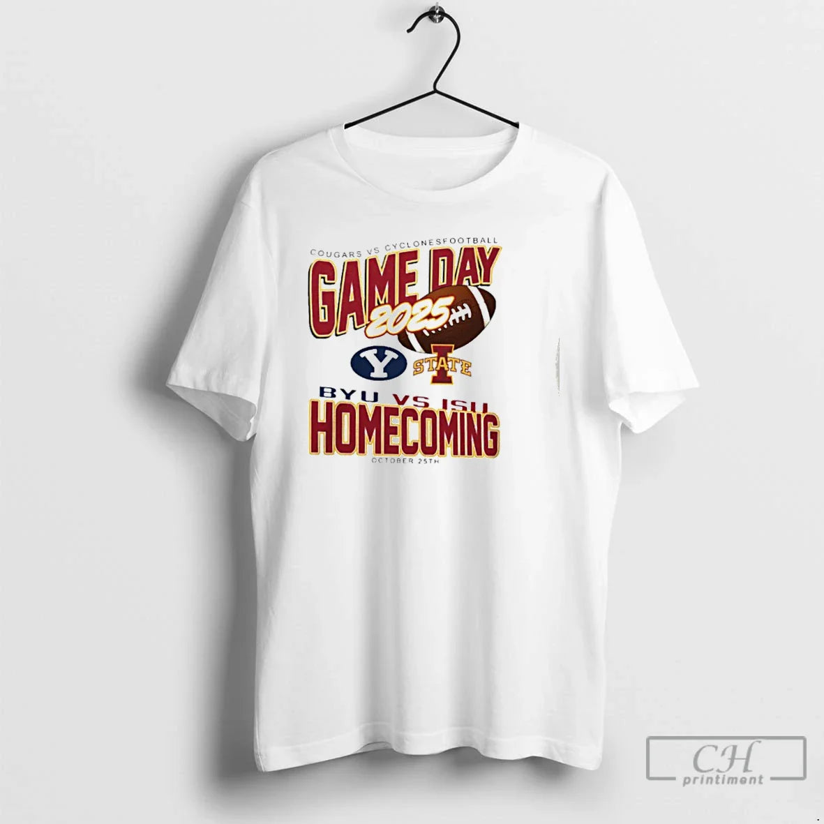 Premium Byu Cougars Vs Iowa State Cyclones 2025 Homecoming Gameday T