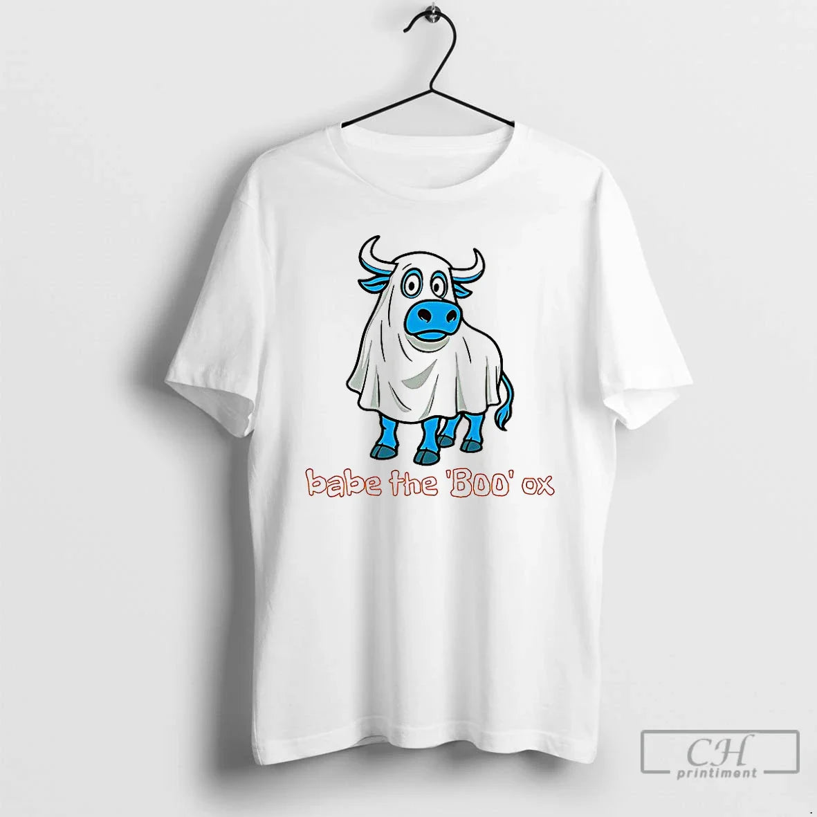 Premium Babe Boo Ox Ghost Cow Halloween T Shirts Shirt Unique Fashion