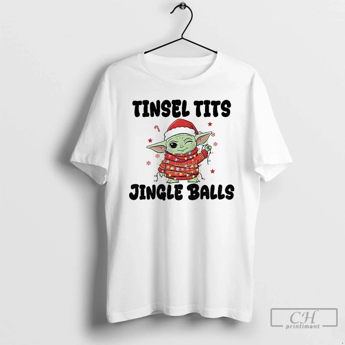 Premium Yoda Santa Claus Tinsel Tits Jingle Balls Merry Hoodie