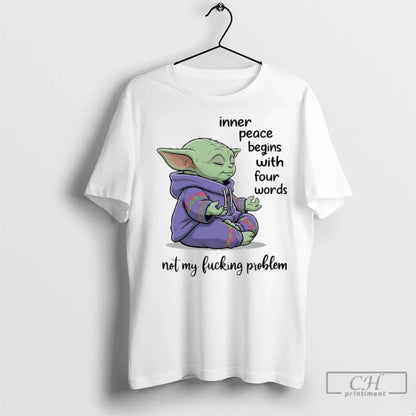 Premium Yoga Yoga Inner Peace Behins Four Words Not My Fucking