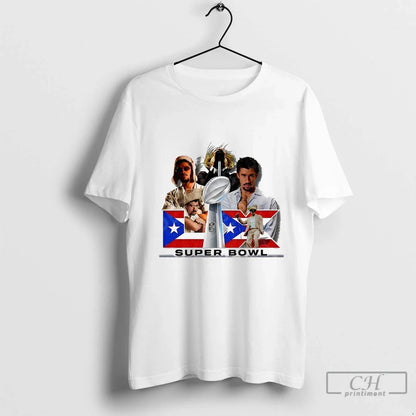 Premium Bad Bunny Halftime Super Bowl 2026 Puerto Flag Tank Top