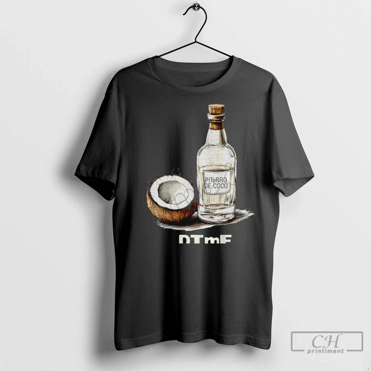 Premium Bad Bunny Pitorro De Coco Dtmf Meme Tee Vintage Art
