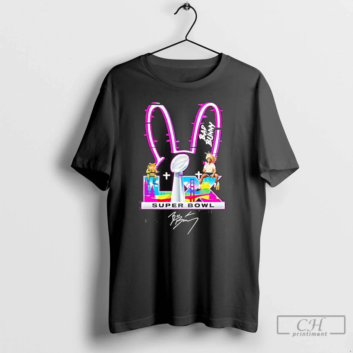 Premium Bad Bunny Super Bowl Lx Logo T Shirts Tee Elegant Apparel