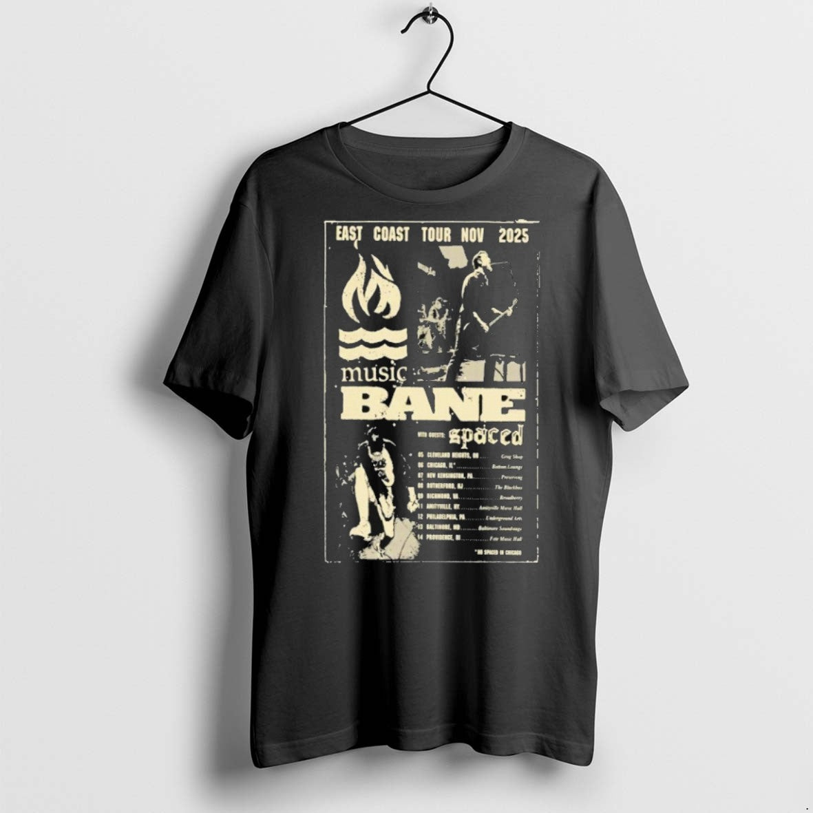Premium Bane Music East Coast Tour Nov 2025 T Shirts TShirt Designer