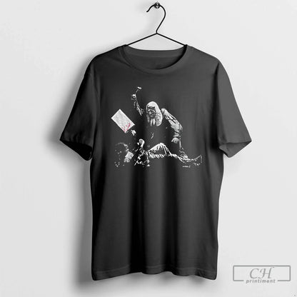 Premium Banksy Royal Courts Justice Mural Anti War Tee Designer Art
