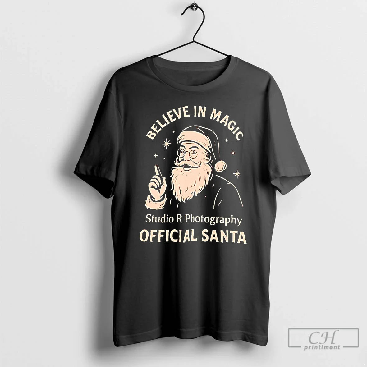 Premium Believe Magic Studio R Photography Santa Long Sleeve Classic