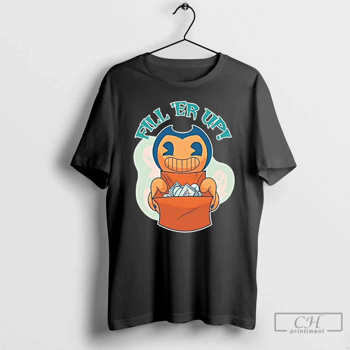 Premium Bendy Fill Er Up Halloween T Shirts Long Sleeve Modern Merch