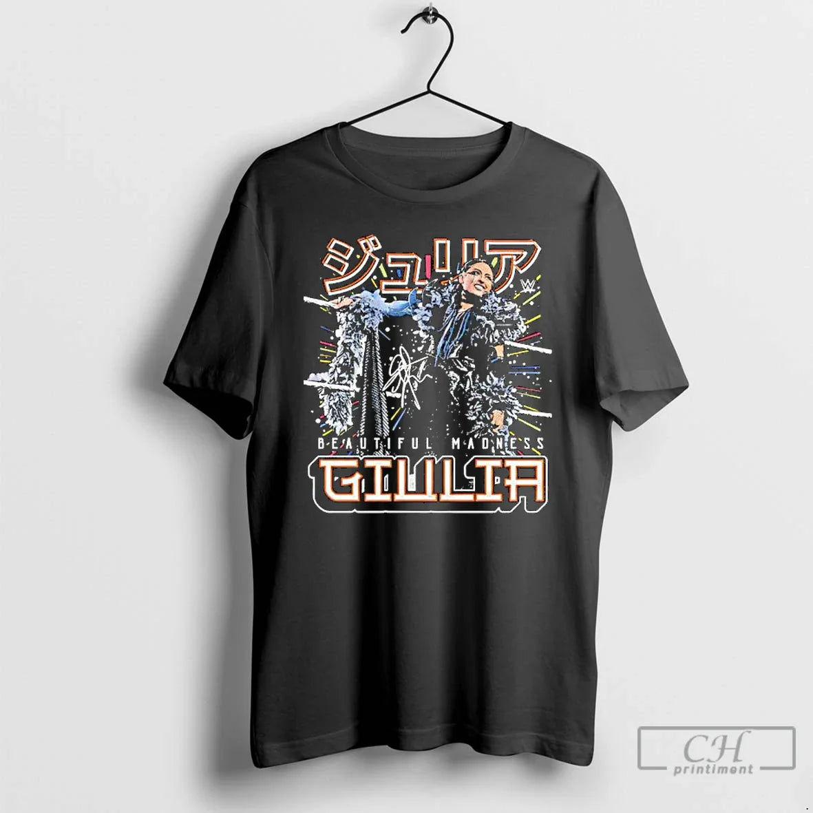 Premium Black Giulia Futuristic Beautiful Madness T Shirts TShirt