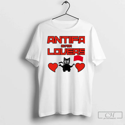 Premium Black Cat Antifa Is Lovers Dark T Shirts Sweatshirt Unique