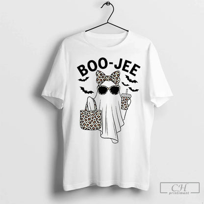 Premium Boo Jee Leopard Halloween Ceramic Ceramic And Dad Cap Tee