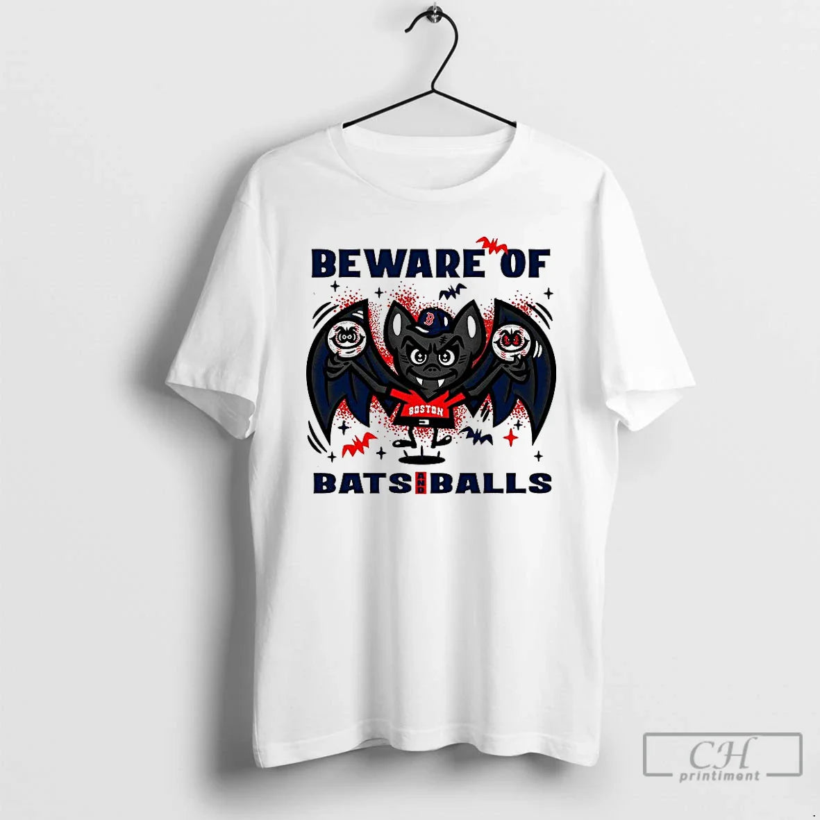 Premium Boston Red Sox Baseball Beware Bats And Balls Halloween T
