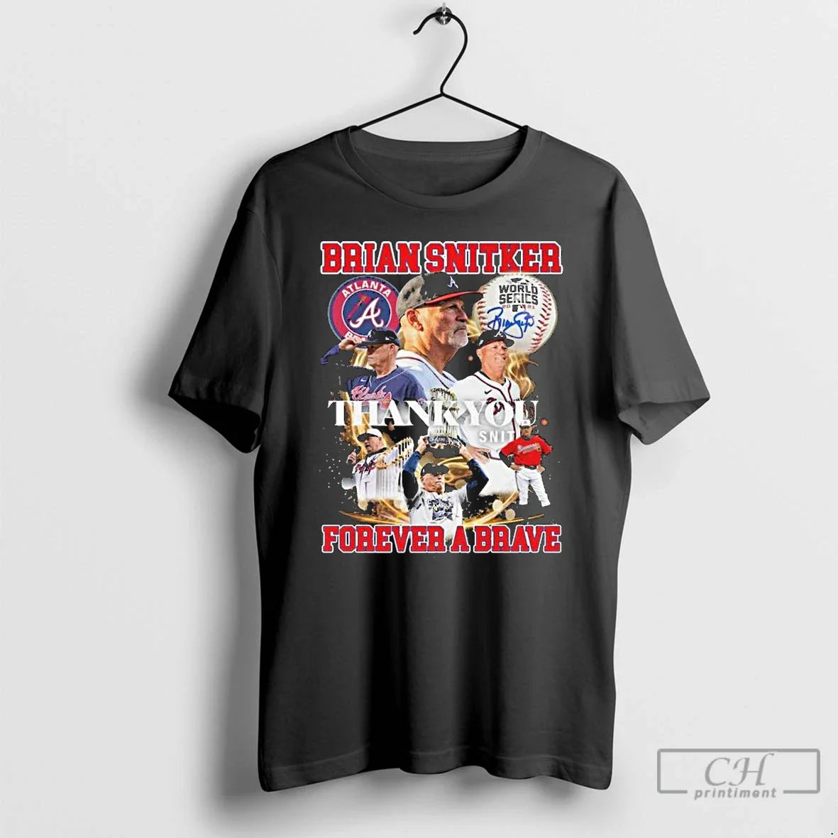 Premium Brian Snitker Thank You Forever Braves Long Sleve T Shirts