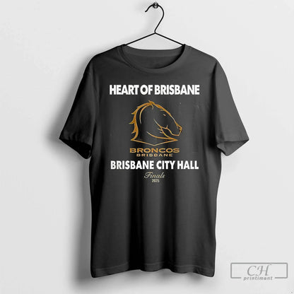 Premium Brisbane Broncos Heart Brisbane 2025 T Shirts Tee Designer