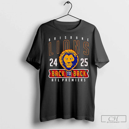 Premium Brisbane Lions Afl 2025 Back To Back Premiership Champions