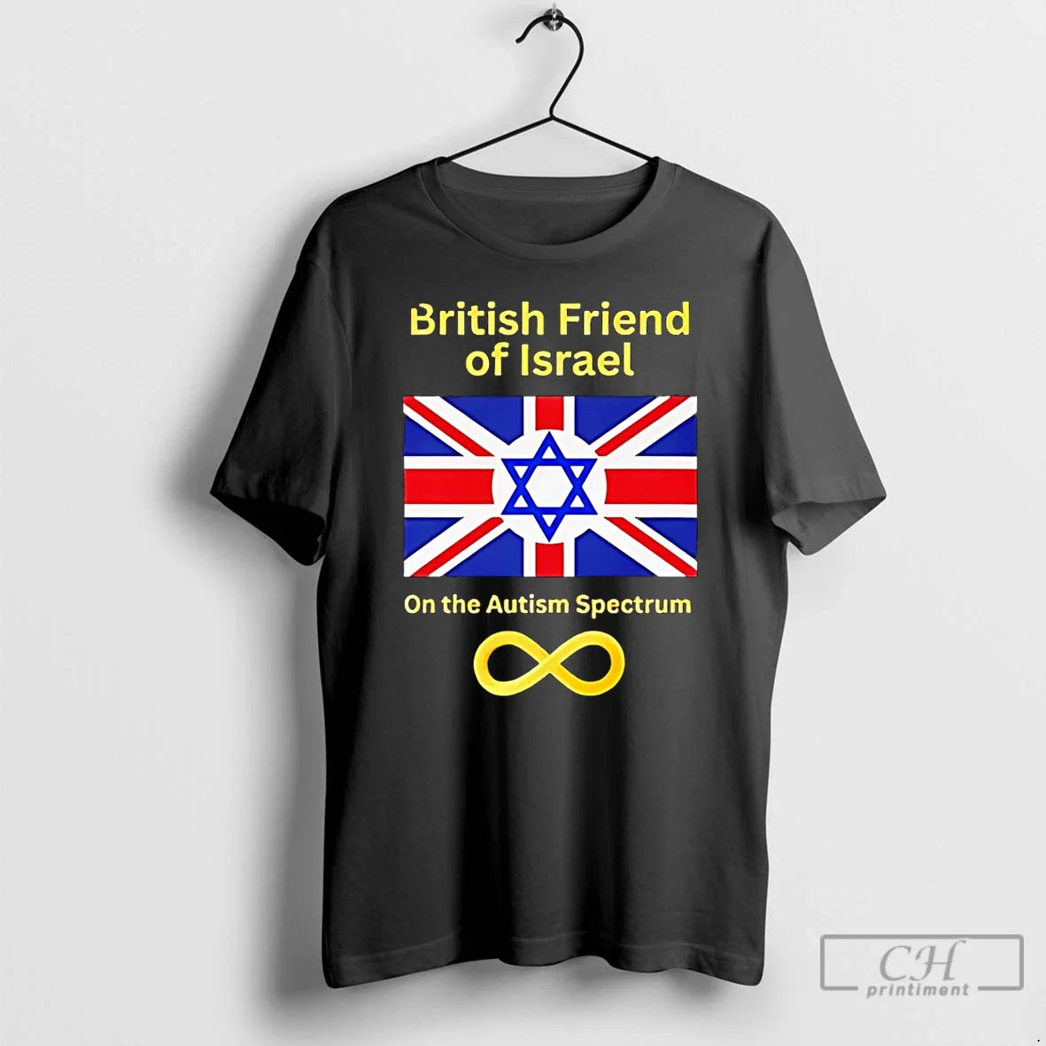 Premium British Friend Israel Autism Spectrum Flag Long Sleeve