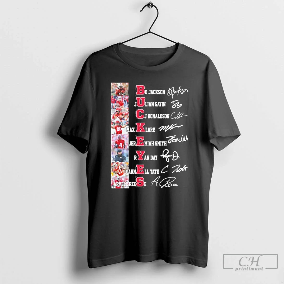 Premium Buckeyes Team Player Signature Shirt Designer Look