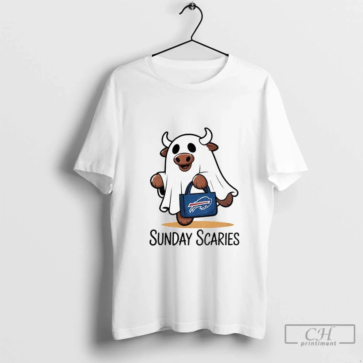 Premium Buffalo Bills Halloween Spooky Season Ghost Sunday Scaries