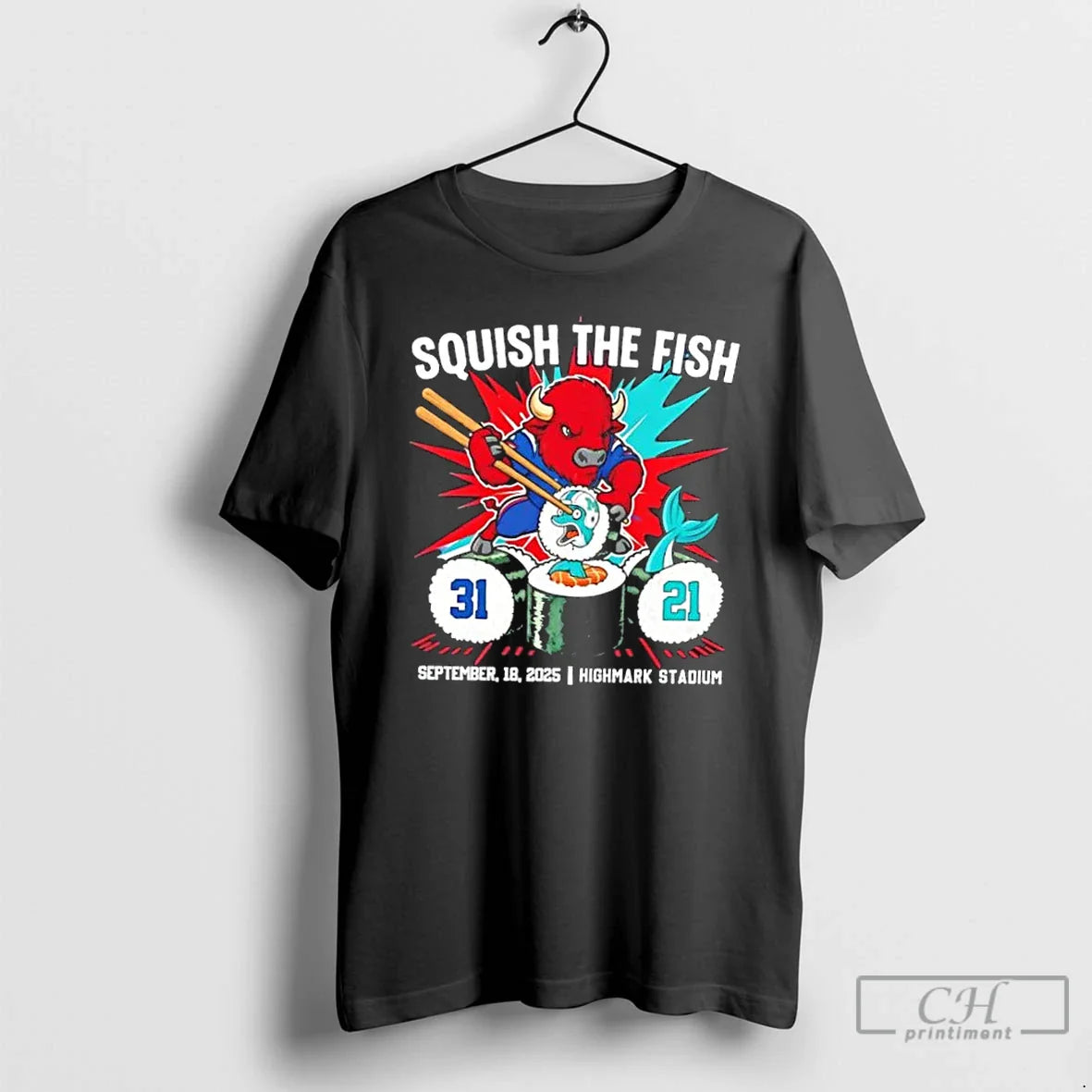 Premium Buffalo Bills Squish Fish Miami Dolphins Highmark Stadium T