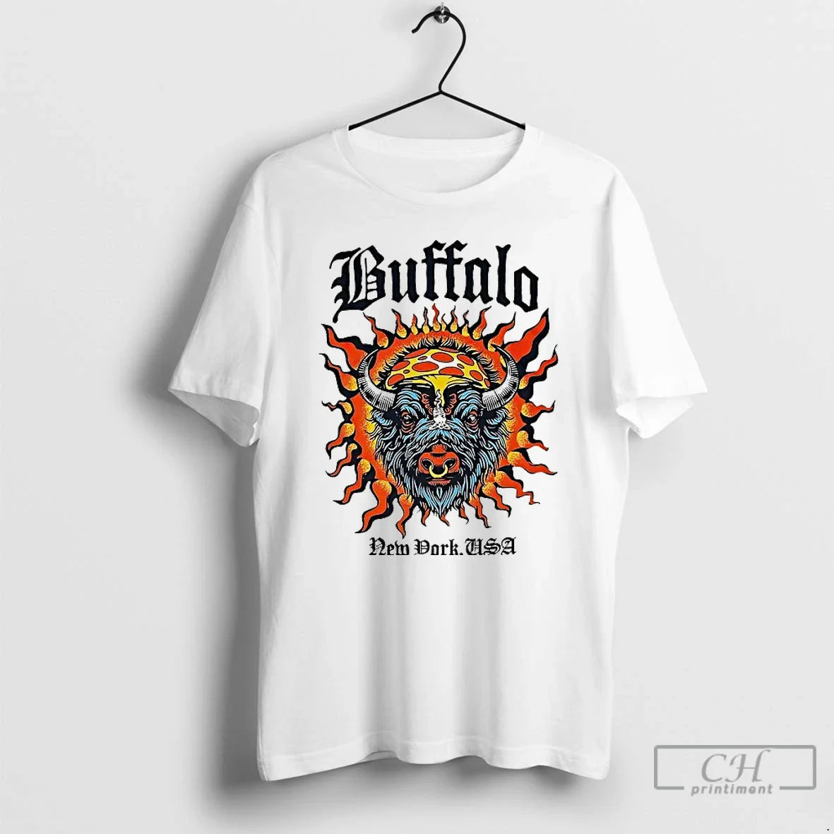 Premium Buffalo Bills Burnout New York Usa T Shirts Tee Trendy Apparel