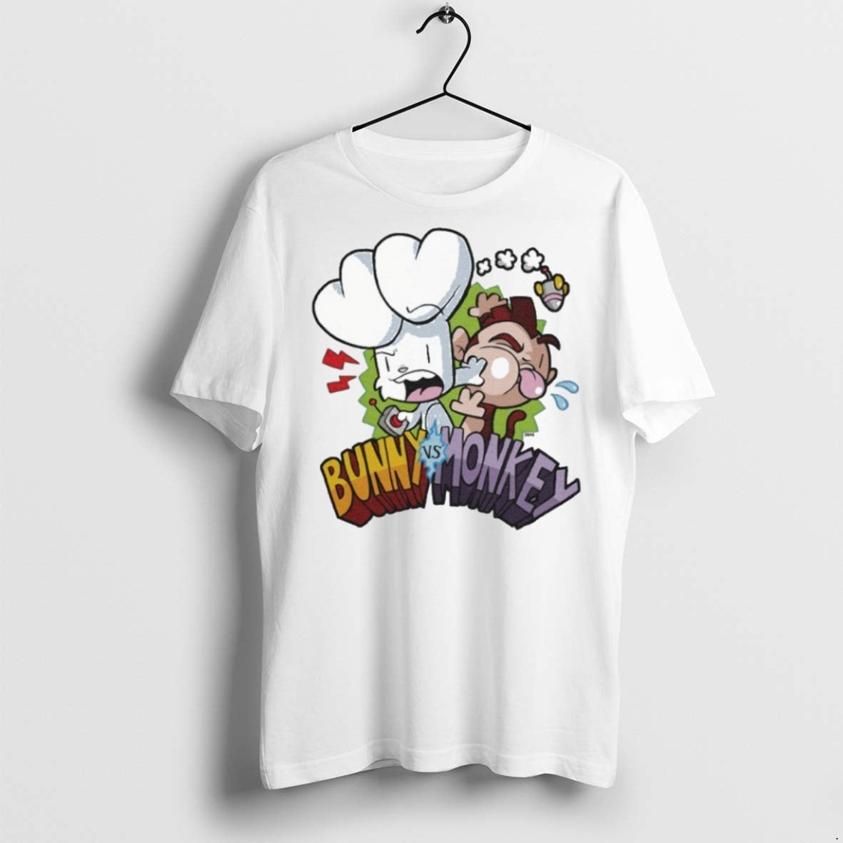 Premium Bunny Vs Monkey Logo T Shirts Shirt Premium Design