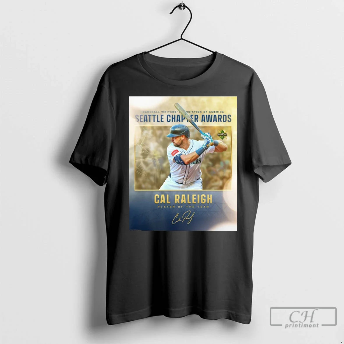 Premium Cal Raleigh Player Year Seattle Chapter Awards Baseball