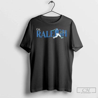 Premium Cal Raleigh Batting Signature Seattle Mariners T Shirts
