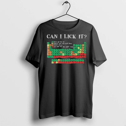 Premium Can I Lick It Periodic Table Chemistry T Shirts Shirt Trendy