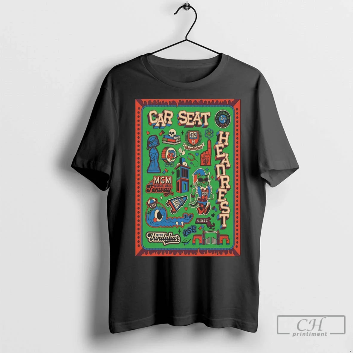 Premium Car Seat Headrest Music Hall Fenway Boston Ma September 2025