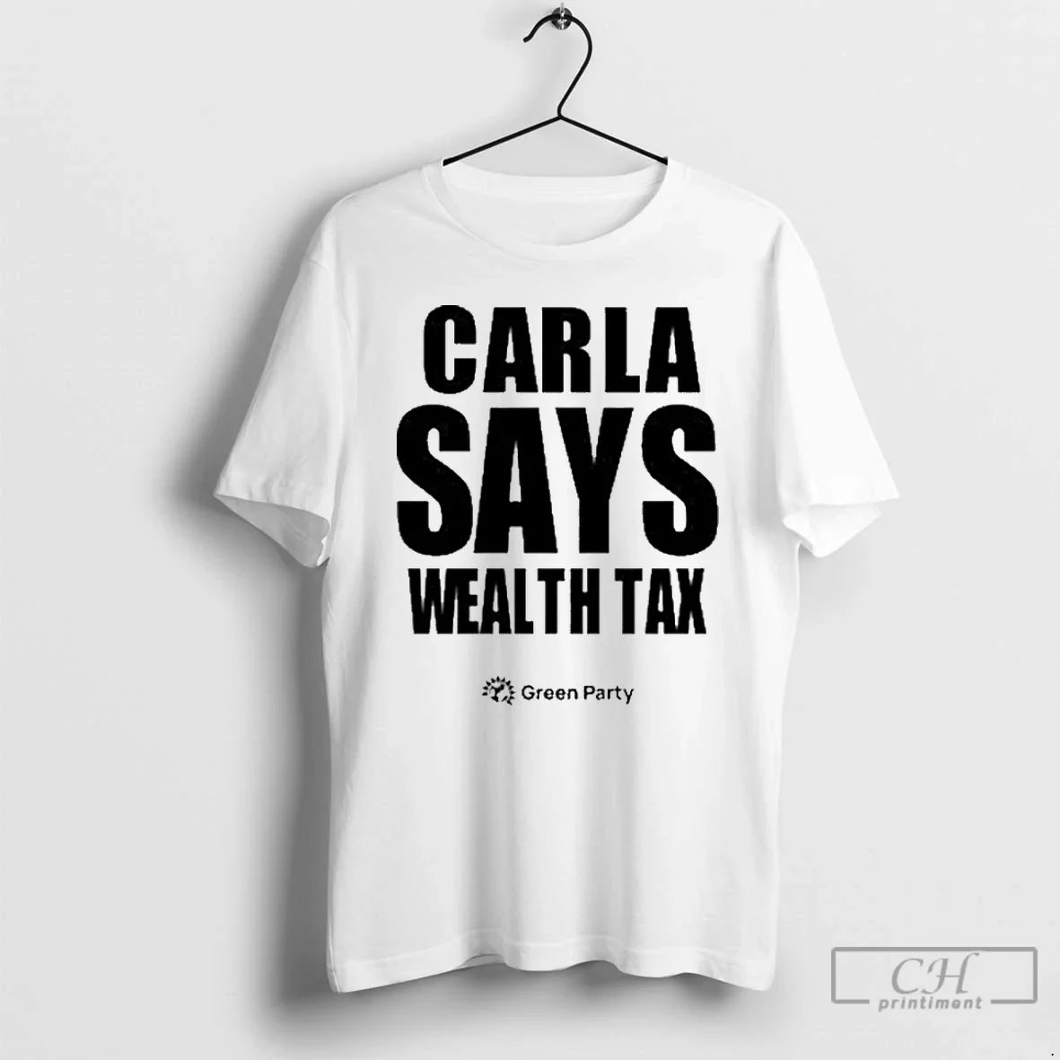 Premium Carla Says Wealth Tax T Shirts Shirt Modern Merch