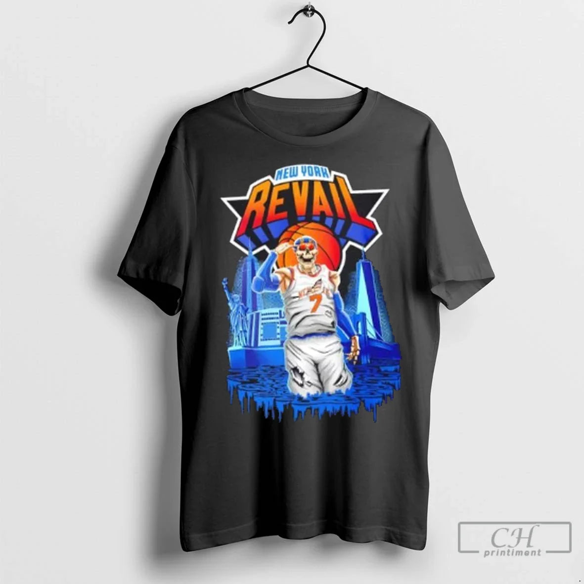 Premium Carmelo Anthony New York Knicks Skeleton Halloween Sweatshirt
