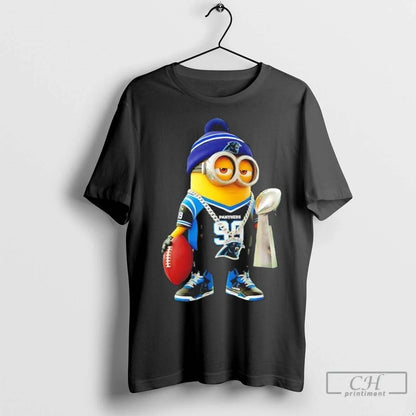 Premium Carolina Panthers X Minions Hold Super Bowl Trophy Shirt