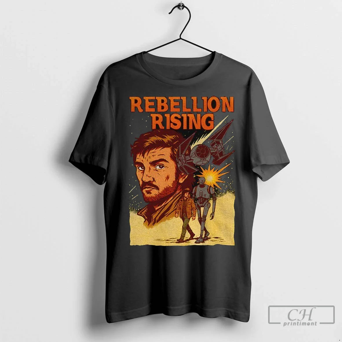 Premium Cassian Andor And K 2So Rebellion Rising Tee Classic Design