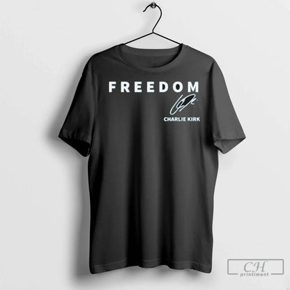 Premium Cassie Clark Freedom Charlie Kirk Tee Retro Apparel