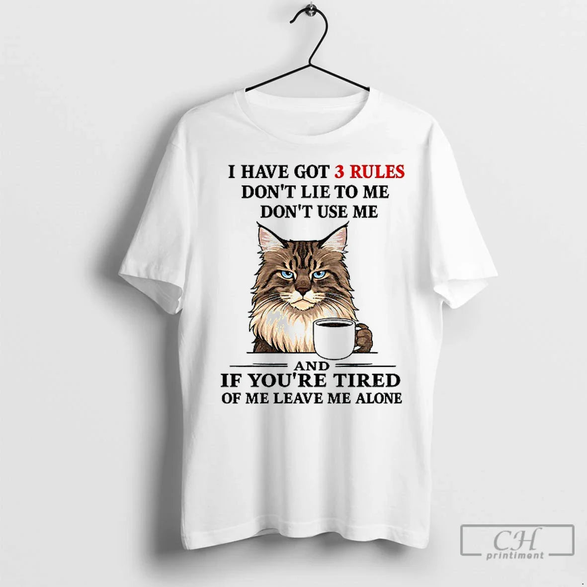 Premium Cat I Have Got 3 Rules Dont Lie To Me Dont Use Me And Hoodie