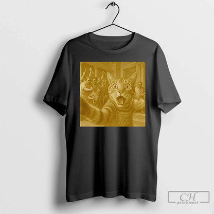 Premium Cat Selfie Caesar Assassination Hoodie Stylish Look