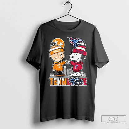 Premium Charlie Brown Tennessee Volunteers X Snoopy Tennessee Titans