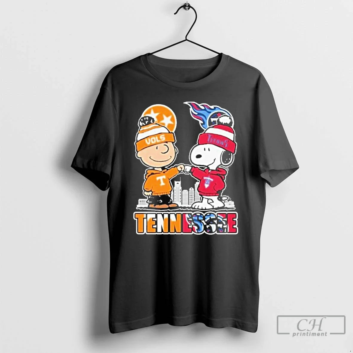 Premium Charlie Brown Tennessee Volunteers X Snoopy Tennessee Titans