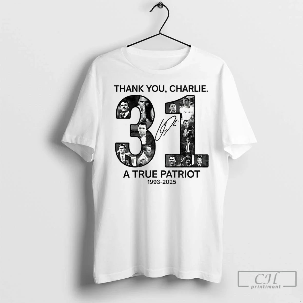 Premium Charlie Kirk Freedom Thank You Charlie 31 True Patriot Usa