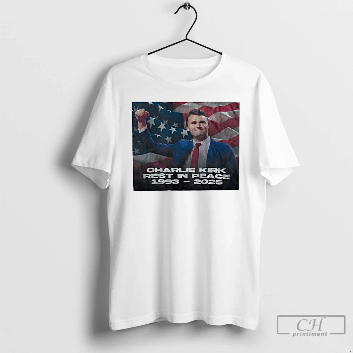 Premium Charlie Kirk Rest Peace 1993 Passed Away 2025 T Shirts Long