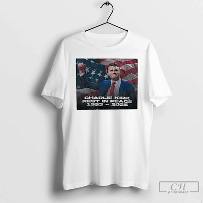 Premium Charlie Kirk Rest Peace 1993 Passed Away 2025 T Shirts Long