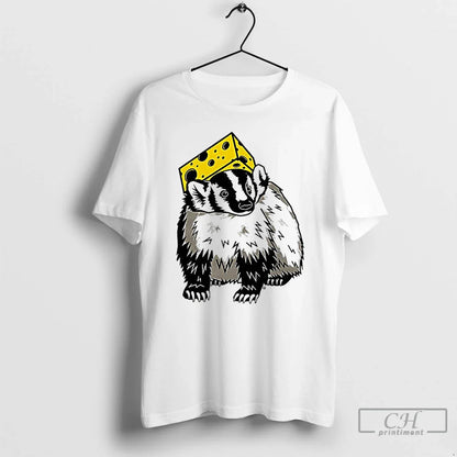 Premium Cheesehead Badger Cartoon Long Sleeve Classic Gift